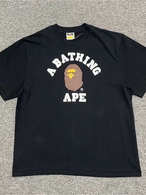 A Bathing Ape Black Graphic Logo Tee